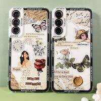 เคสโทรศัพท์ Clipart สวยงาม1ชิ้นเหมาะสำหรับ Samsung Galaxy S20 S21 S22 S23 A13 A21s A32 A33 A50 A52 A53 A54ฝาครอบนุ่ม A14