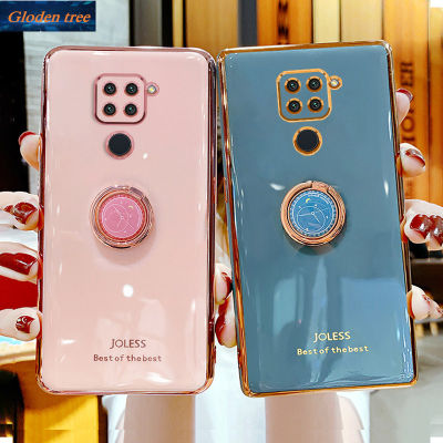 สำหรับ Xiaomi Redmi Note 9ที่แม่นยำกล้องป้องกันกรณี,สไตล์ Girly ชุบ Anti-Drop กรณีที่มีนาฬิกาตั้งโต๊ะแฟชั่นแท่นวางโทรศัพท์