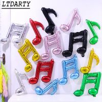 2pcs 49x35cm colorful music single double tone balloon party holiday birthday notes aluminum foil balloon activity party supplie