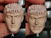 16 Scale 2รุ่น Guts Unpainted Head รุ่น Sculpt สำหรับ12Action Figures DIY