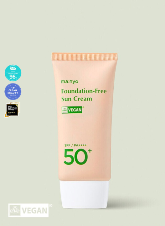 ของแท้-พร้อมส่ง-manyo-foundation-free-sun-cream-50-ml-มานโย-ฟาวน์เดชั่น-ฟรี-ซัน-ครีม-50-มล