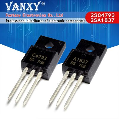 20PCS 10pair 10pcs 2SC4793 TO220 10pcs 2SA1837 TO-220 C4793 A1837 230V 1A Original and new WATTY Electronics