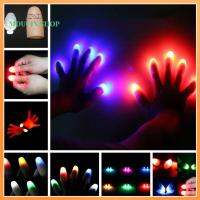 MDUCIN SHOP 1 Pc ของขวัญตกแต่ง LED ของเล่นเรืองแสง Light Up Thumbs นิ้วกระพริบ ไฟนิ้วมือ ไฟเหนี่ยวนำ