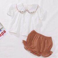 New Baby Girls Clothing Sets Summer Toddler Baby Girls Suit Short sleeve T-shirt+PP Shorts Baby Girls Clothes