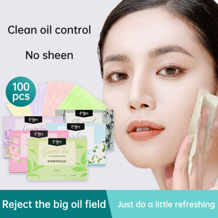 Green Tea Fragrance Oil Absorbing Paper Dry Face Blotting Paper