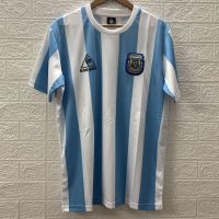 Retro Argentina jersey home short-sleeved No. 10 Messi Maradona team uniform mens fans national team football uniform