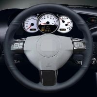 Black Artificial Leather Hand-stitched Car Steering Wheel Cover For Opel Astra 2005 2006 Vauxhall Astra Car Accessories