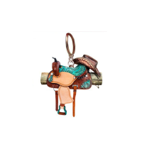 Horses Acrylic Charms Decoration Personalized Gift Cowboy Saddle Shape Pendant Creative Saddle