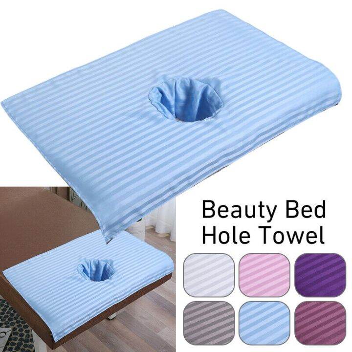 jw-5pcs-bed-sheet-massage-table-cover-bedside-face-hole-soft-polyester-with