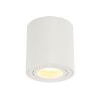 ZZOOI Adjustable LED Round Surface Mount Trimless Downlight GU10 Fixture Cylinder Ceiling Down Spot Light Bedroom Lamp GU 10 Fitting