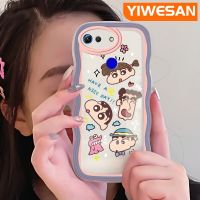 YIWESAN เคส V20เคสสำหรับ Honor โปร V30การ์ตูนน่ารักสีเทียนหน้าแข้งเป็นลอนดีไซน์ใหม่เคสโทรศัพท์แบบใสกรอบซิลิโคนนิ่มป้องกันเลนส์กล้องเคสโปร่งใสกันกระแทก