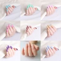 24pcs Solid Color Sense Fake Nail Tip 2020 Design 40 Style Wear False Nails For Nail Extension Manicure Art Press On Nail