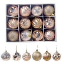 12pcs/lot 60mm Christmas Tree Decor Ball Bauble Xmas Party Hanging Ball Ornament Decorations for Home Christmas Decorations Gift