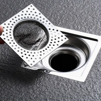 8cm Stainless Steel Floor Drain Filter Bathroom Kitchen Anti-clogging Sewer Anti-debris Hair Catcher Mesh Cover Drain Filter  by Hs2023