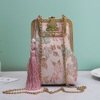 hot【DT】□  2023 NEW Lay Flowers Chain Pink Fringe Tassel Lock Original Tote Womens Handbags