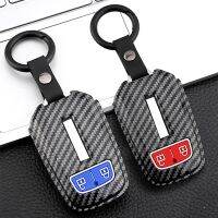 【cw】 ABS Carbon fiber Car Remote Key Cover Case For Isuzu MUX MU-X D-MAX DMAX 2 Button 2017 2018 2019 Key Protect Shell 【hot】