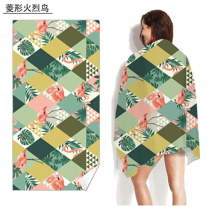 new-geometric-pattern-quick-dry-beach-towel-microfiber-towels-thin-beach-cushion-swimming-personalized-sand-free-beach-towels