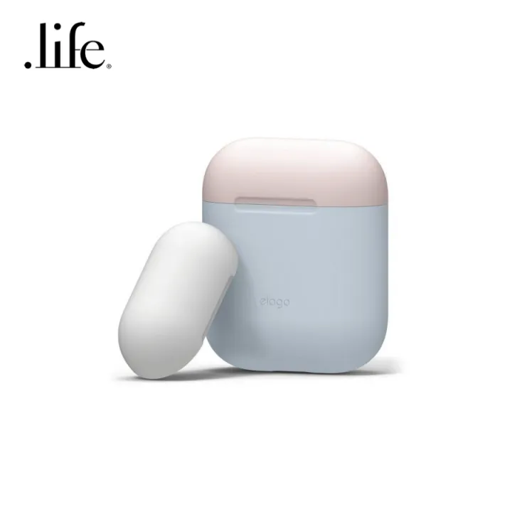 ELAGO เศสสำหรับ Airpods DUO Case / Body-Pastel Blue / Top-Pink White By ...