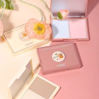 เฉดดิ้งและไฮไลท์ บรัชออน คอนทัวร์หน้าเรียว แบบตลับ 2 สี พร้อมกระจกในตัว NOVO Shadding Highlight Blush 5766 (ใหม่/แท้)