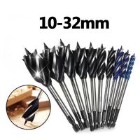 10-32mm WoodWorking Auger Drill Bit Hex Shank Four Slot Four Blade Tungsten Carbide Twist Drill Bit Carpenter Tool