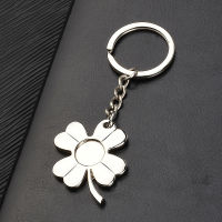 Chain Women Valentines Metal Men Day Glossy Clover Key Creative