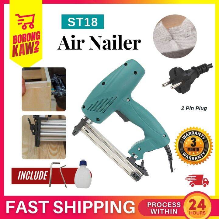 ST18 Electric Nailer Wainscoting Concrete Manual casing Nailer Stapler