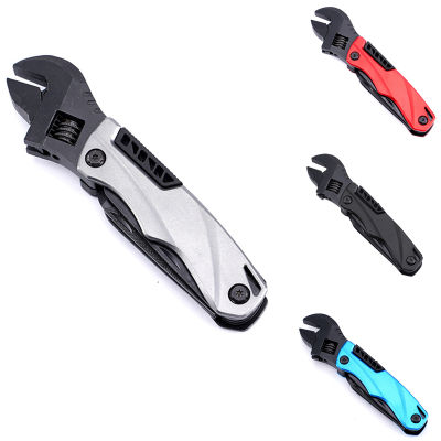 【 Cw】edc Multi-Functional Combination Tool ประแจซ็อกเก็ตแบบปรับได้5-In-1ประแจพับแบบพกพาที่บ้านและกลางแจ้ง