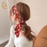 【YF】 Bow Silk Scarf Headband Women Fashion Braided Hair Long Ribbon Head Rope Streamer Vintage Ins Korean French Accessories