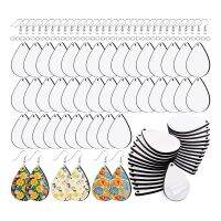 120 Pcs Sublimation Earring Blanks with Earring Hooks and Jump Rings for Women Girls