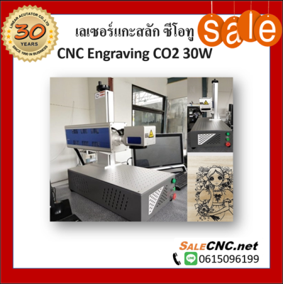 เลเซอร์แกะสลัก ซีโอทู CNC Engraving CO2 30W