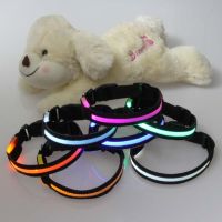 Free Shipping Luxury Nylon Led Bubl Strip Dog Products Collar Goods