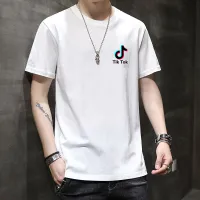 Danji New Men T Shirt Harajuku Summer Short Sleeve TIKTOK Printed Tshirts Loose Fashion Tops Tees Trend Clothing Streetwear Pullover