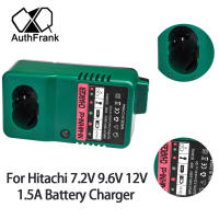 เปลี่ยนเครื่องชาร์จ Hitachi NI-CDNi-MH 7.2V 9.6V 12V แบตเตอรี่แบบชาร์จไฟได้1.5A ชุด EB1214S พร้อมปลั๊ก EU