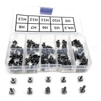 100pcs / 10 models 6x6 Light micro touch Switch sets Push Button Switch Kit Height: 4.3MM - 13MM DIP 4Pin 6x6 Keys Tact ON/OFF