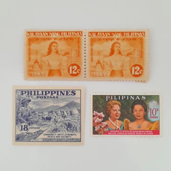 Philippine Postage Stamp Set: (Original) Kalayaan Nang Pilipinas 1943 ...