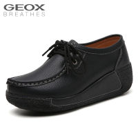 GEOX_รองเท้าหนังแท้สำหรับผู้หญิงรองเท้าลำลองรองเท้าโยกรองเท้าเพิ่มความสูงรองเท้ามัฟฟินรองเท้าผู้หญิง