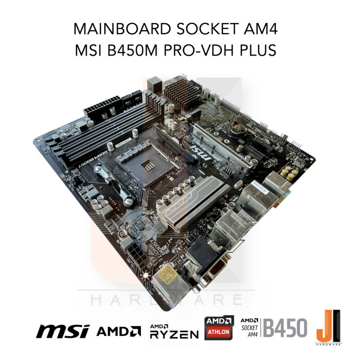 mainboard-msi-b450m-pro-vdh-plus-socket-am4-สินค้ามือสองสภาพดีมีการรับประกัน