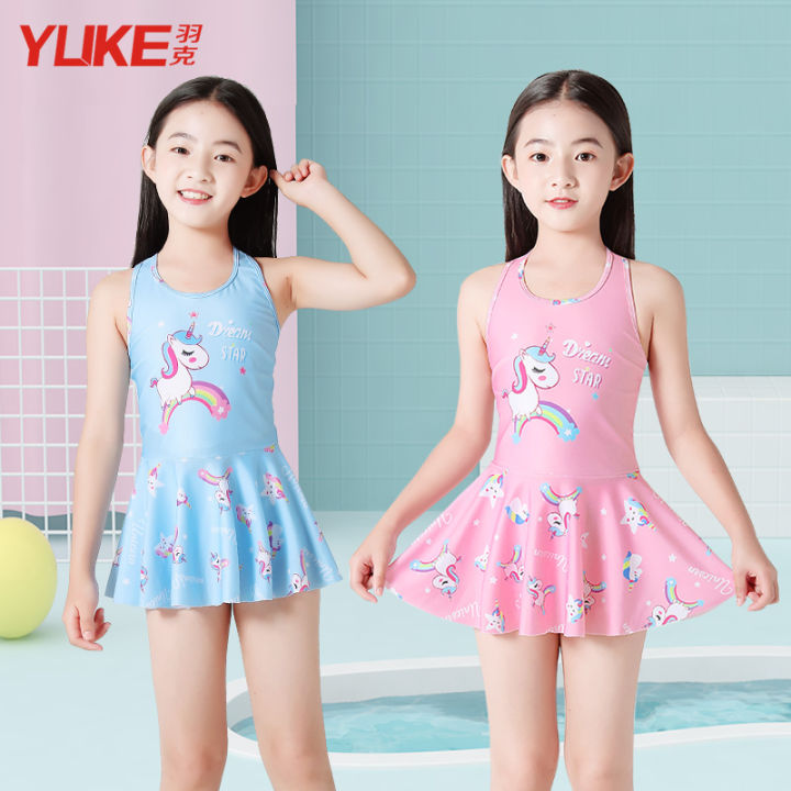 Children's swimsuits, girls, small, middle and large children, 2021 new ...