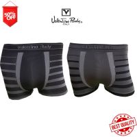 CB VALENTINO RUDY VI2-M100 1ตัว บ็อคเซอร์Seamless ( MICROLON93% LYCRA 7% ) 2 สี ดำ เทา Men underwear ส่งฟรี