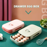 Household Egg Storage Box Drawer-Type Refrigerator Organizer Container Plastic Fresh-keeping Box Portable Egg Holder Tray Boxes