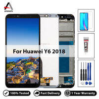 5.7 ต้นฉบับสำหรับหัวเว่ย Y6 2018 ATU-L11 ATU-L21 ATU-L22 ATU-LX3จอแสดงผล LCD Touch Screen Digitizer สมัชชาไม่มีพิกเซลตาย + เครื่องมือฟรี