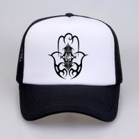 2023 Hamsa Man Cap Hand India Of Fatima Symbol Insigna Islam Muslim Insignia Baseball Caps Mesh Trucker Cap Hat