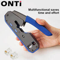 ONTi RJ45 Crimper ชุดเครื่องมือสำหรับ Cat6a Cat6 Cat5, Ethernet Crimping Tool RJ458P 6P Crimp Tool และเครื่องมือรวมกันหลายแบบ