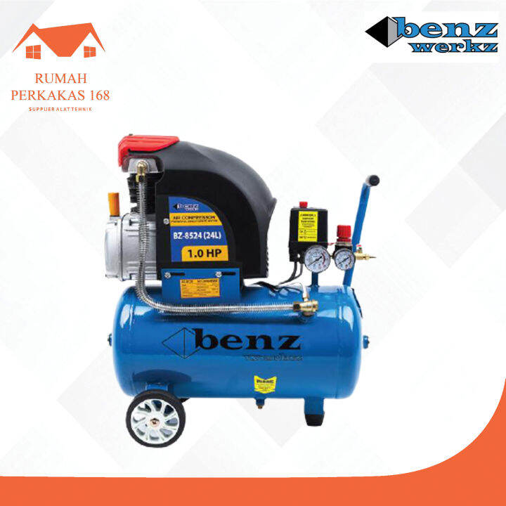 Mesin kompresor angin 24L Direct / Compressor direct air 24L 1HP Benz