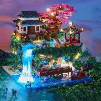 Suzhou ไฟสระว่ายน้ำ LED ประดับเพชร,สำหรับ Kids Toys และไม่มีกล่องของเล่นโมเดลน้ำตกบนเกาะศาลาสวนขนาดเล็ก