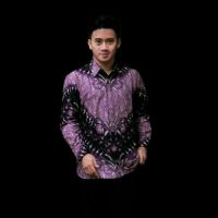 Mens Long Sleeve batik Shirt formal fashion M L XL