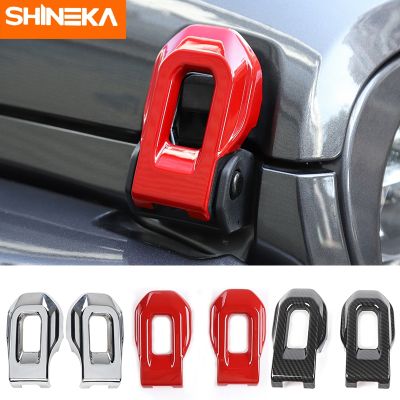 SHINEKA Car Stickers For Jeep Gladiator JT Car Hood Latch Lock Catch Decoration Cover Accessories For Jeep Wrangler JL 2018+