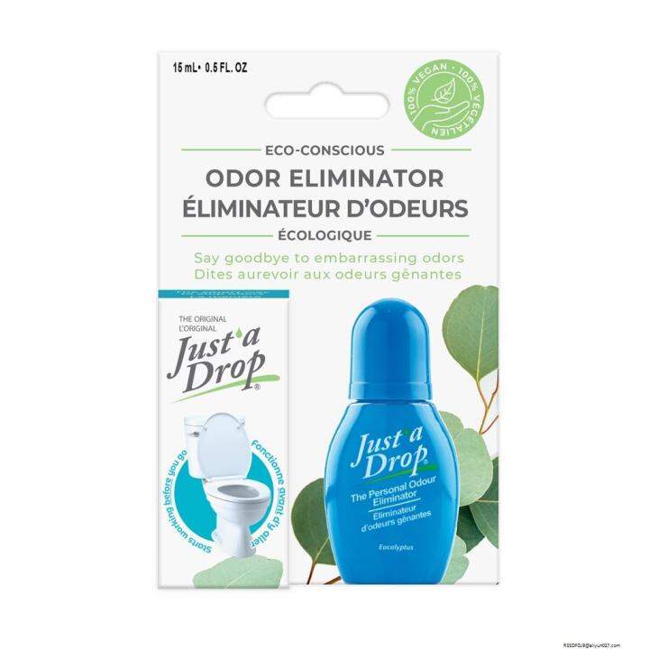 close high blue Just'a Drop Pre Poop Toilet Odor Eliminator Eucalyptus