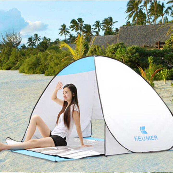 Automatic Beach Tent Shelters Camping UV Protection Pop Up Tent Sun