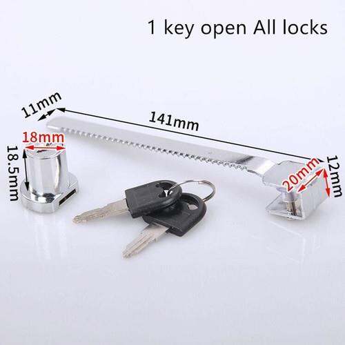 1set-no-drilling-cabinet-display-showcase-drawer-lock-sliding-glass-push-door-ratchet-cabinet-lock-with-2-keys